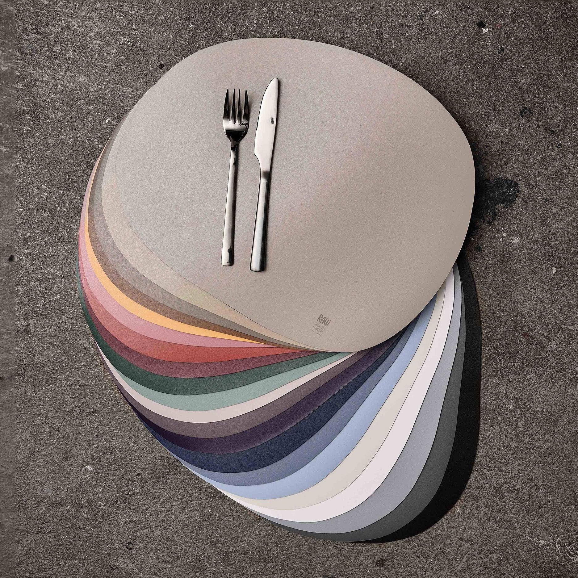 RAW dækkeserviet soft surface light grey